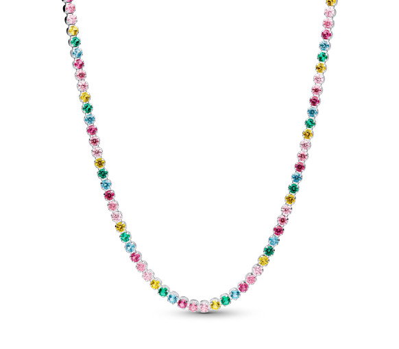 Luxoia - Pandora Rainbow Tennis Necklace - 394648C01-40