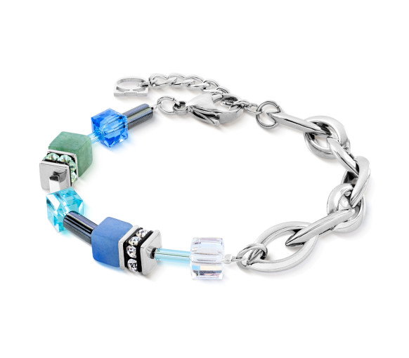 Luxoia - Coeur de Lion GeoCube Chunky Chain Armband - 4524/30-0705