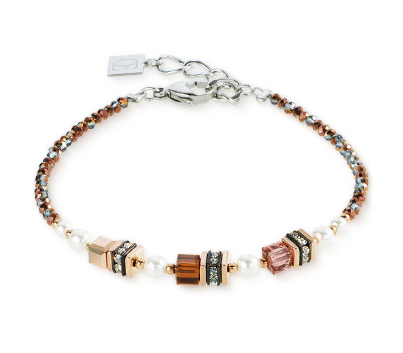 Luxoia - Coeur de Lion Sparkling Princess Mocha Mousse Armband - 4567/30-1100