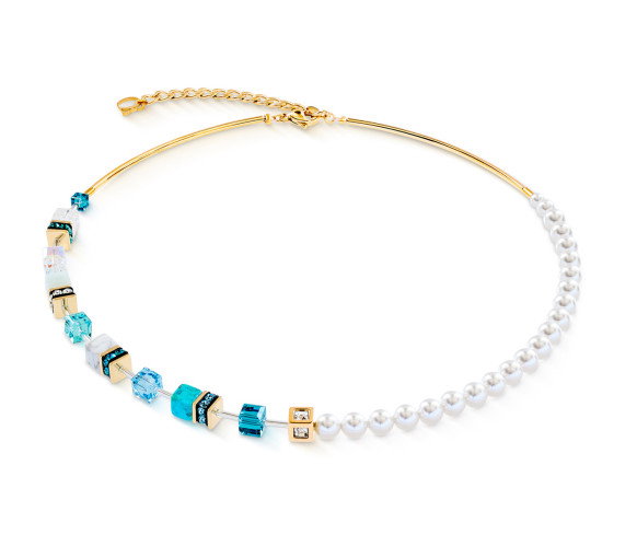 Luxoia - Coeur de Lion GeoCube Precious Fusion Pearls Halskette - 5086/10-0616
