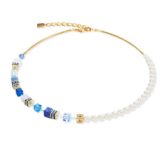 Luxoia - Coeur de Lion GeoCube Precious Fusion Pearls Halskette - 5086/10-0716