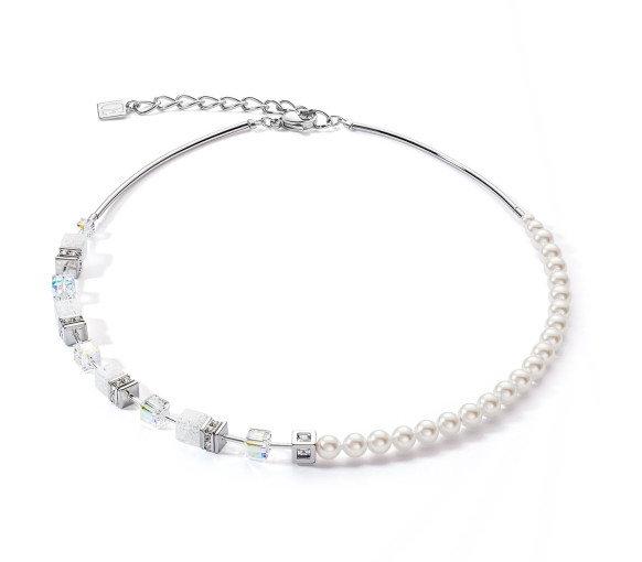 Luxoia - Coeur de Lion GeoCube Precious Fusion Pearls Halskette - 5086/10-1400