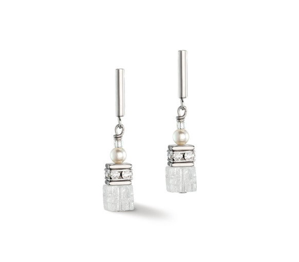 Luxoia - Coeur de Lion GeoCube Precious Fusion Pearls Ohrstecker - 5086/21-1400