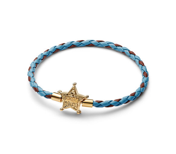 Luxoia - Pandora Disney Pixar Toy Story Bracciale in Pelle Stella dello Sceriffo - 564605C01