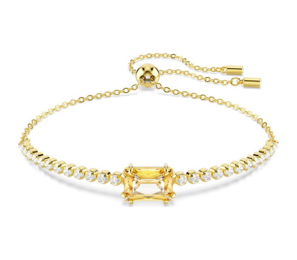 Luxoia - Swarovski Matrix Tennis Bracelet Mixed cuts Caramel Gold-tone plated - 5730699