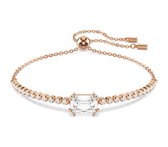 Luxoia - Swarovski Matrix Tennis Bracelet Mixed cuts White Rose gold-tone plated - 5730706