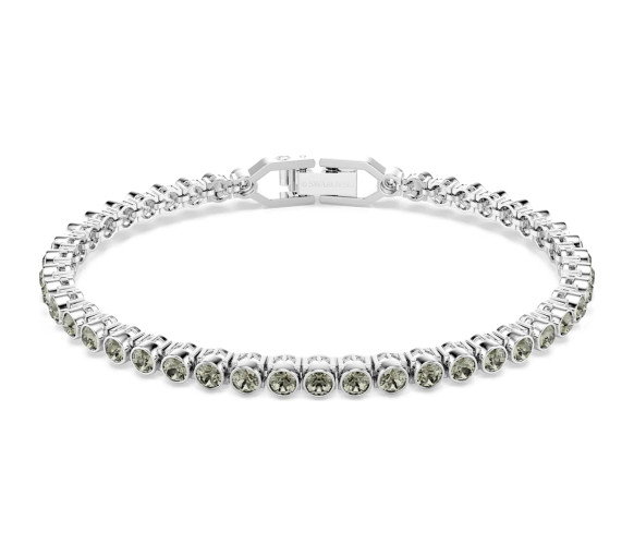 Luxoia - Swarovski Imber Emily Tennis Bracelet Round cut Black Rhodium plated - 5734238