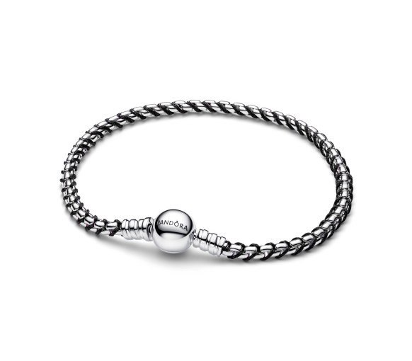 Luxoia - Pandora Bracciale Intreccio Tessuto Nero - 593816C02