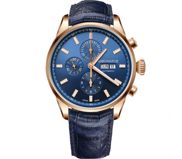 Luxoia - Aerowatch Les Grandes Classiques Collection Chrono Day-Date - A 61989 RO01