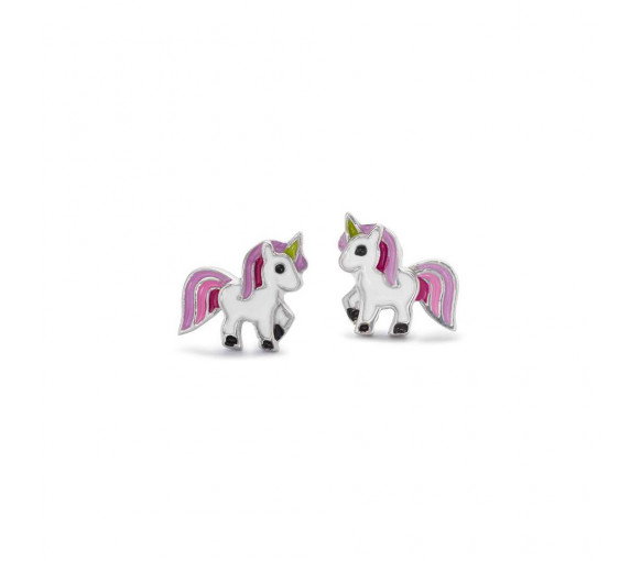 Luxoia - HK Silver Classics Ohrstecker Einhorn