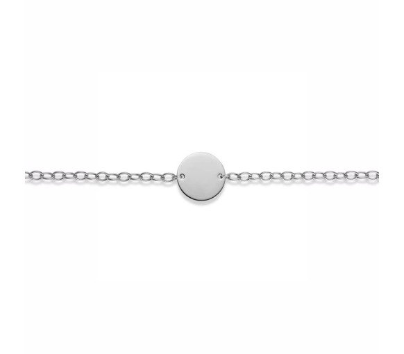 Luxoia - Luxoia Silver Classics ID Armband Rund Plakette - 6277.00075/1900