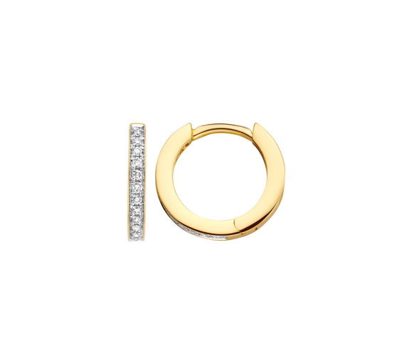 Luxoia - Blush Diamonds Ohrringe 14k Gelbgold und Weissgold - 7612BDI