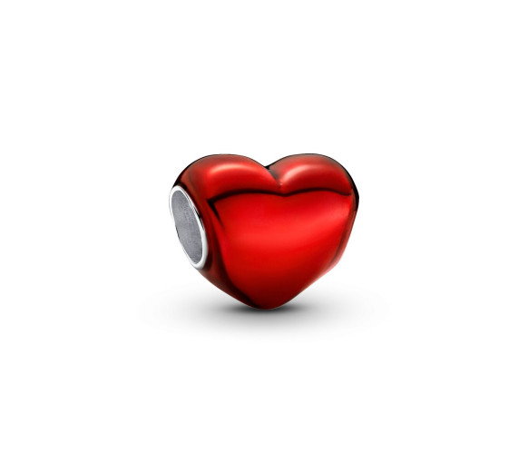 Luxoia - Pandora Rotes Metallic Herz Charm - 793337C02