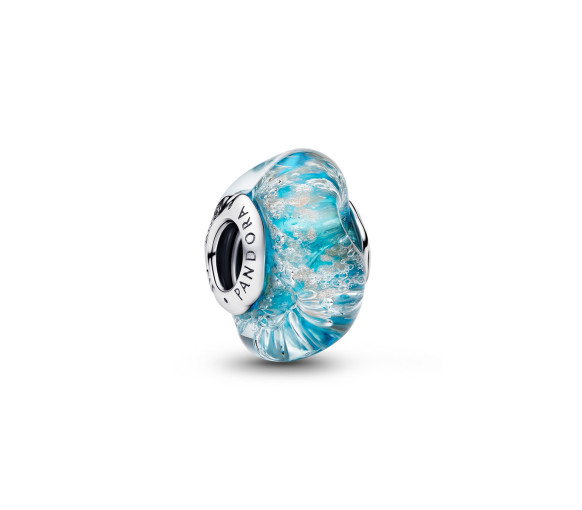 Luxoia - Pandora Turquoise Murano Glass & Glitter Charm - 794701C01