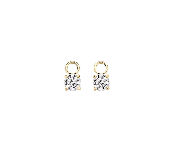 Luxoia - Blush Ohr Charms 14k Gelbgold - 9045YZI
