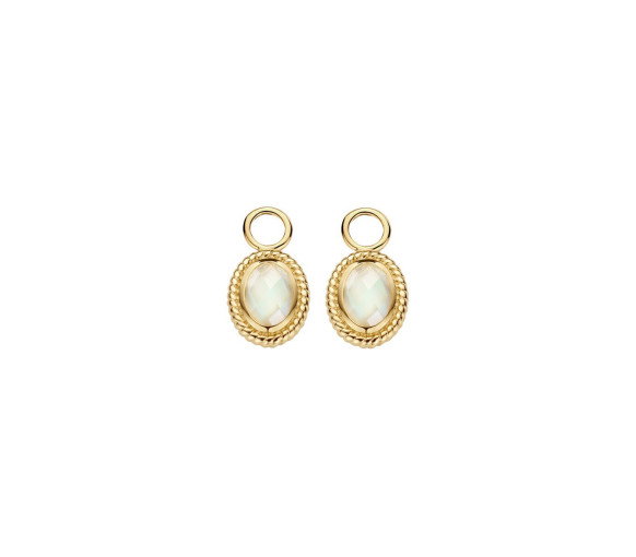Luxoia - Blush Ohr Charms 14k Gelbgold - 9091YMQ