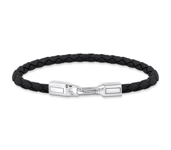 Luxoia - Thomas Sabo Lederarmband in Schwarz Silber - A2149-682-11