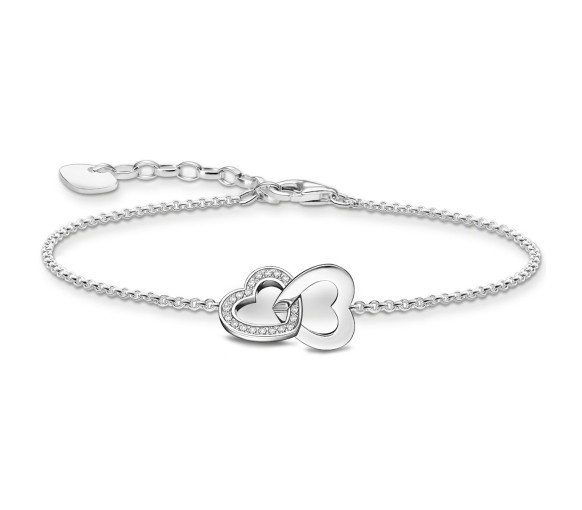 Luxoia - Thomas Sabo Armband mit verschlungenen Herzen Silber - A2163-051-14-L19V