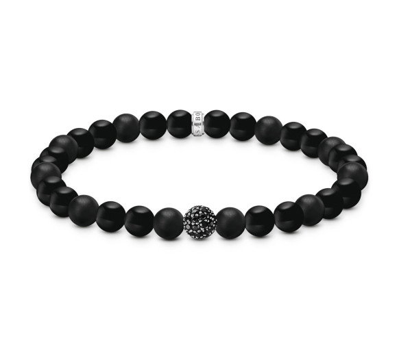 Luxoia - Thomas Sabo Bead Armband Obsidian schwarz - A2194-705-11