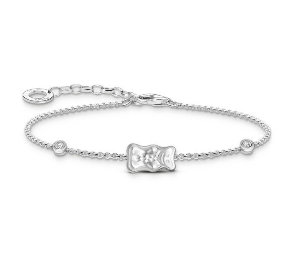 Luxoia - Thomas Sabo Armband mit HARIBO Goldbär und Steinen Silber - A2203-051-21-L19V