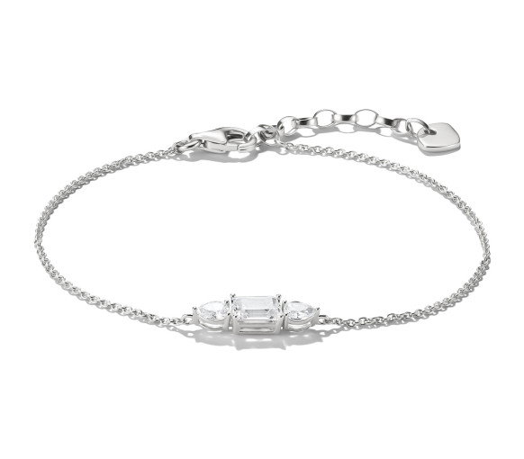 Luxoia - Thomas Sabo Armband mit funkelnden Zirkonia Steinen Bold Elegance Silber - A2221-051-14-L19V