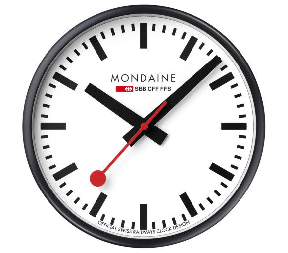 Luxoia - Mondaine Wanduhr (25 cm) - A990.CLOCK.12SBB