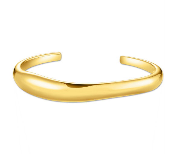 Luxoia - Thomas Sabo Armreif mit geschwungener Form vergoldet - AR116-413-39