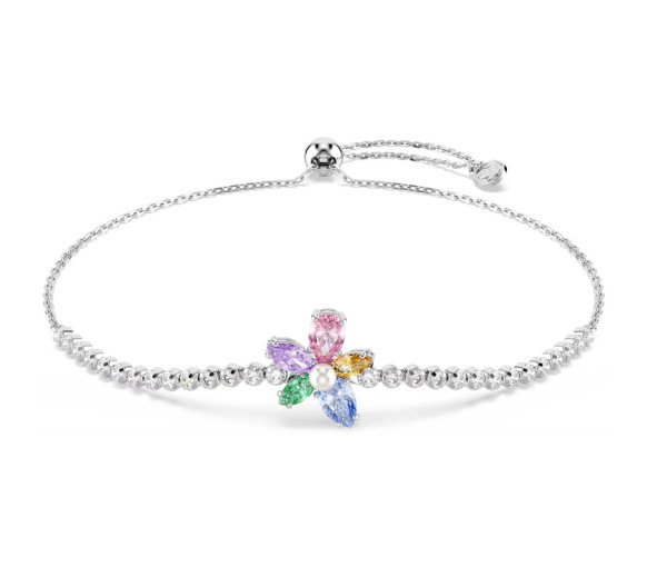 Luxoia - Swarovski x Ariana Grande Bracelet Mixed cuts Flower Multicolored Rhodium plated - 5749187