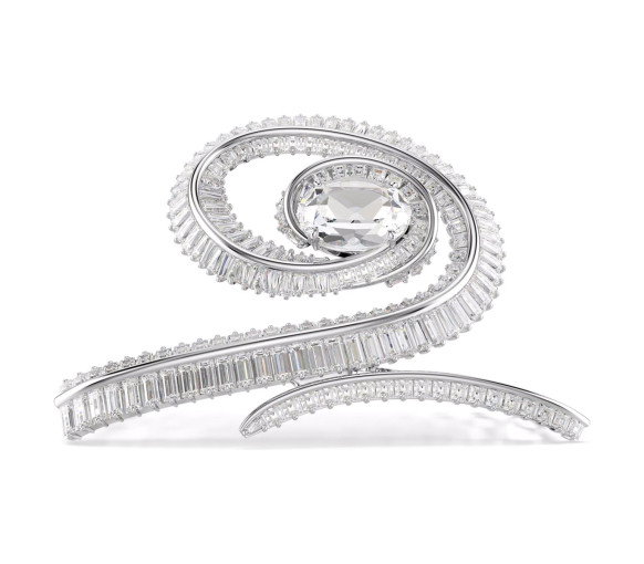 Luxoia - Swarovski x Ariana Grande Girocollo Crystal Pearl Taglio Round Bianco Placcato rodio - 5720867