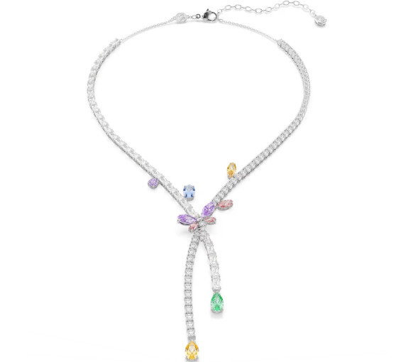 Luxoia - Swarovski x Ariana Grande Collier Tailles variées Libellule Multicolore Métal rhodié - 5737424