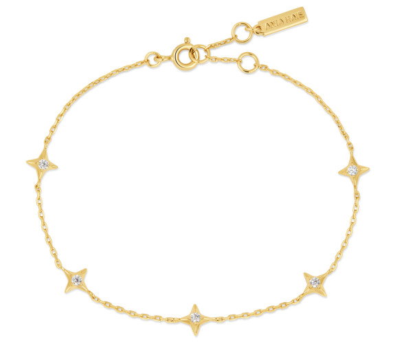 Luxoia - Ania Haie Gold Stars Station Armband - B061-02G