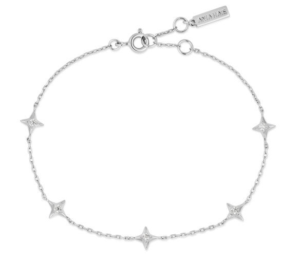 Luxoia - Ania Haie Silver Stars Station Armband - B061-02H
