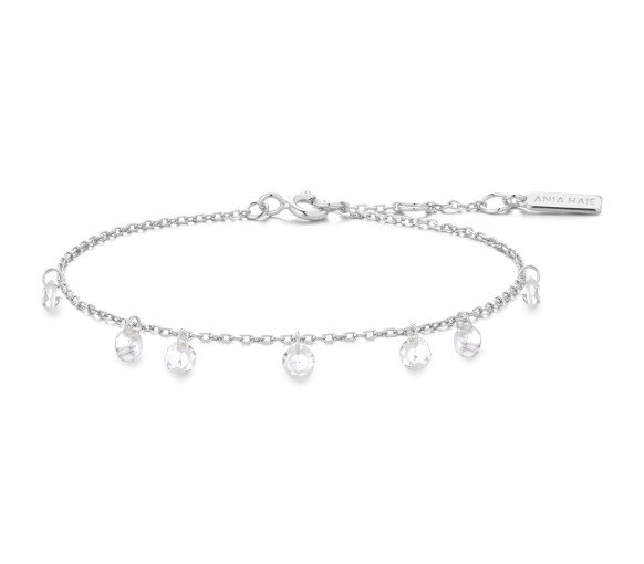 Luxoia - Ania Haie Silver Droplet Station Armband - B074-05H