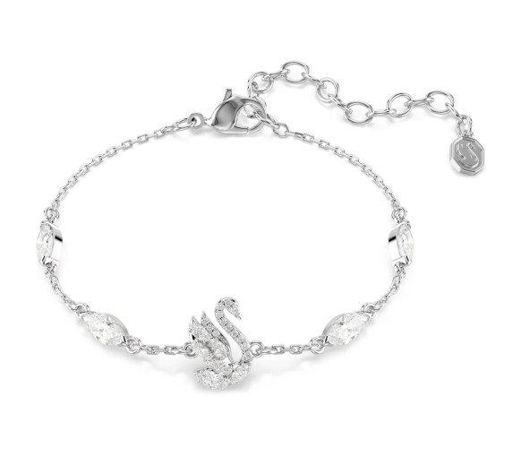 Luxoia - Swarovski Braccialetto Swan Taglio misto Cigno Bianco Placcato rodio - 5758682