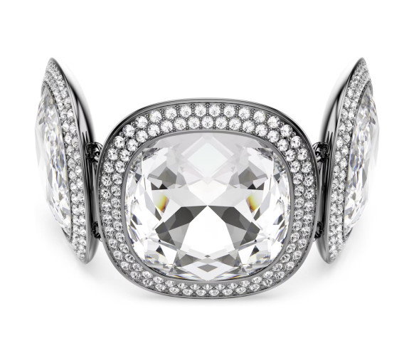 Luxoia - Swarovski Una Angelic Armband Kissenschliff Weiss Rutheniert - 5751557