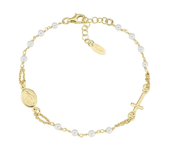 Luxoia - Amen Rosary Crystal Pearls Armband - BROGPSW3