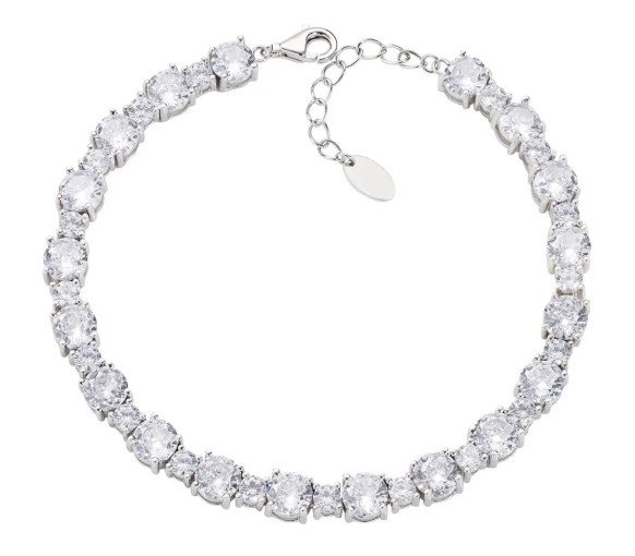 Luxoia - Amen Round Cut Tennis Armband - BT2TOBBBZ16