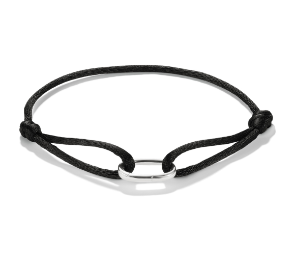 Luxoia - Thomas Sabo Textilarmband schwarz Connect Silber - C1210-001-11-L24V