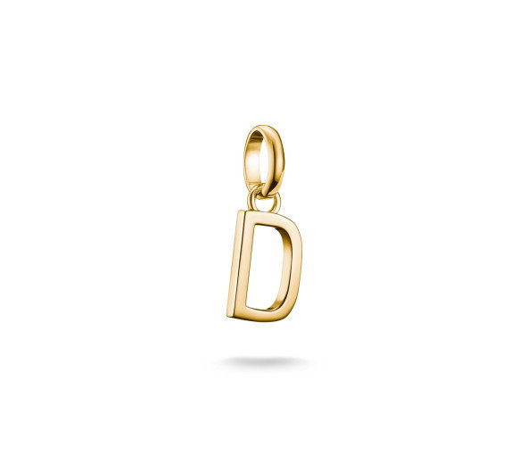 Luxoia - Thomas Sabo Charm-Anhänger Buchstabe D Connect vergoldet - CC1210-413-39