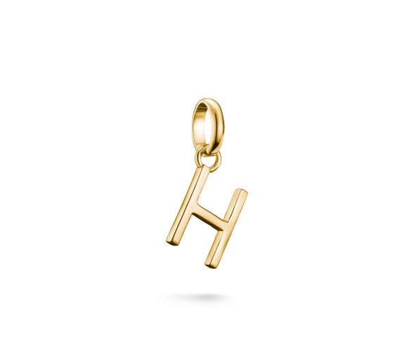Luxoia - Thomas Sabo Charm-Anhänger Buchstabe H Connect vergoldet - CC1214-413-39