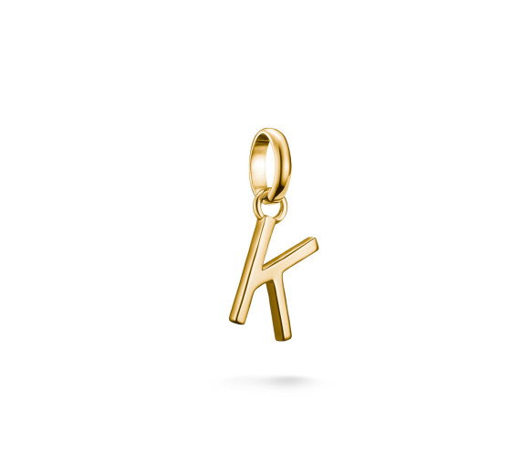 Luxoia - Thomas Sabo Charm-Anhänger Buchstabe K Connect vergoldet - CC1217-413-39