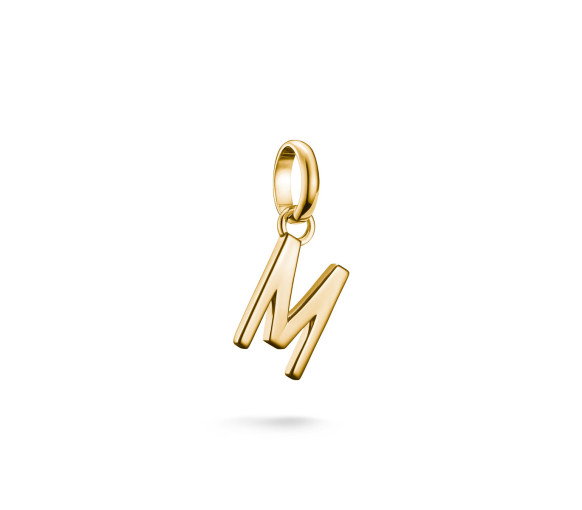Luxoia - Thomas Sabo Charm-Anhänger Buchstabe M Connect vergoldet - CC1219-413-39