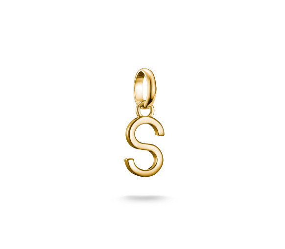 Luxoia - Thomas Sabo Charm-Anhänger Buchstabe S Connect vergoldet - CC1225-413-39