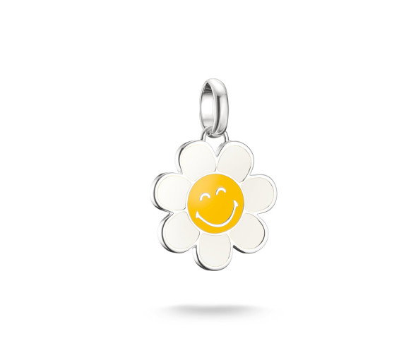 Luxoia - Thomas Sabo Smiley World Daisy Charm-Anhänger Connect Silber - CC1291-664-4