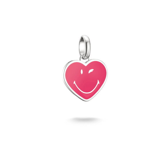 Luxoia - Thomas Sabo Smiley World Heart Charm-Anhänger Connect Silber - CC1294-664-9