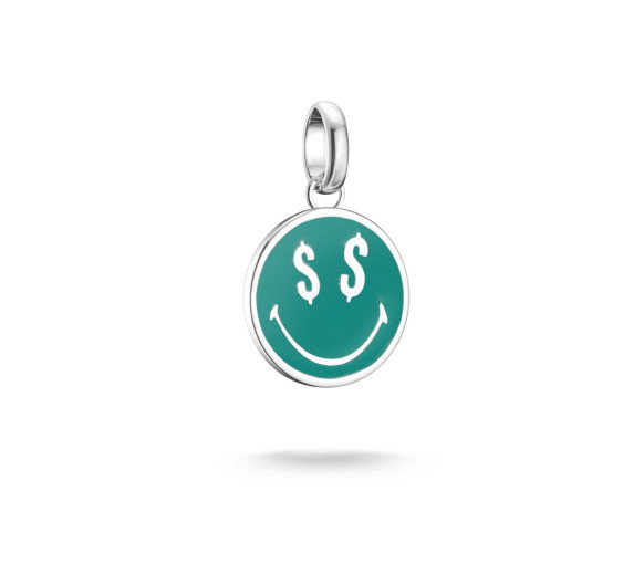 Luxoia - Thomas Sabo Smiley World Dollars Charm-Anhänger Connect Silber - CC1296-664-6