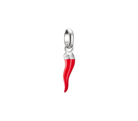 Luxoia - Thomas Sabo Charm-Anhänger Cornicello Rot Connect Silber - CC1328-007-10