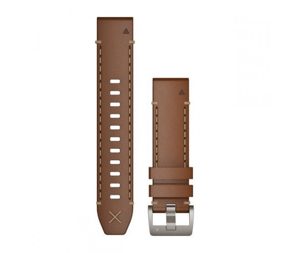 Luxoia - Garmin MARQ QuickFit 22 Italian Vacchetta Leather Band - 010-12738-04