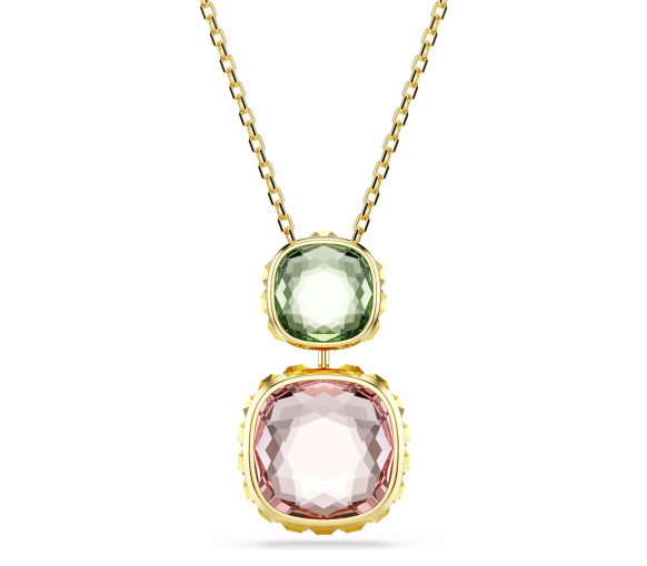 Luxoia - Swarovski Chroma Halskette Kissenschliff Mehrfarbig Goldlegierungsschicht - 5692496