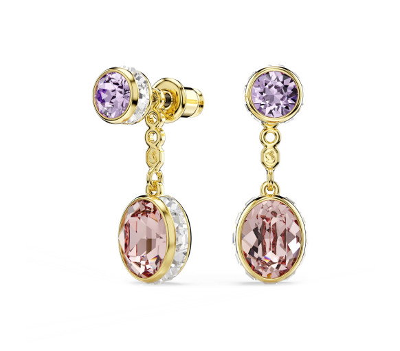 Luxoia - Swarovski Chroma Drop Ohrhänger Verschiedene Schliffe Mehrfarbig Goldlegierungsschicht - 5738478